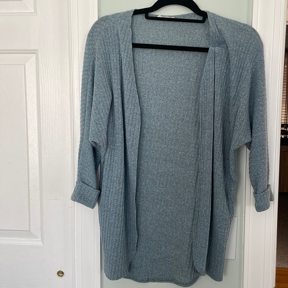 Blue Cardigan Sweater